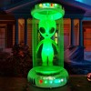 Joyfy 7 FT Halloween Inflatable Outdoor Decoration, Alien with Giant Test Tube Inflatable with Animated LEDs for Halloween Outdoor Lawn Yard Decor - 4 of 4