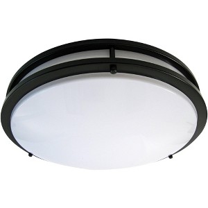 Zaire Bronze 10" Wide Flushmount LED Ceiling Light - 1 of 1