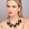 SOHI Women's Multicolour Party Stone Statement Necklace - 4 of 4