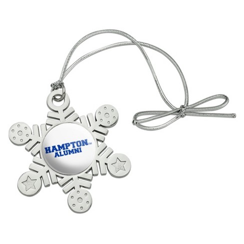 Hampton University Pirates Alumn Metal Snowflake Christmas Tree Holiday Ornament - image 1 of 3