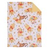 NoJo Disney Winnie the Pooh Summertime Fun Yellow, Orange, and White Super Soft Cuddly Plush Baby Blanket - 2 of 4