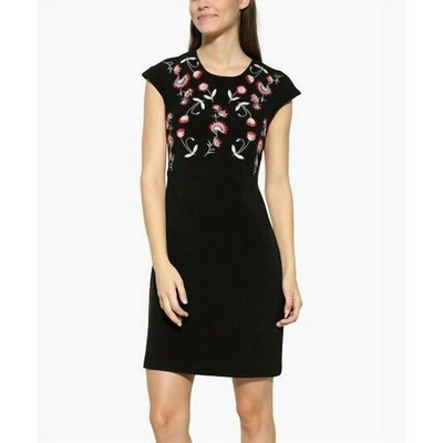 Women's Floral Embroidered Sheath Dress - Desigual