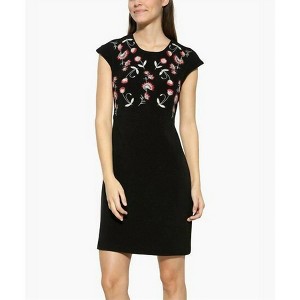 Women's Floral Embroidered Sheath Dress - Desigual - 1 of 3