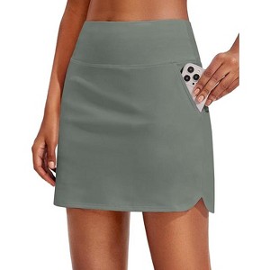 Pinspark Golf Skirts for Women High Waisted Tennis Skort Skirts with 3 Pockets A Line Athletic Skirt Pickleball Workout - 1 of 4