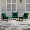 WestinTrends Avalon Outdoor Patio HDPE Loveseat Sofa with Patio Cushions - 2 of 4