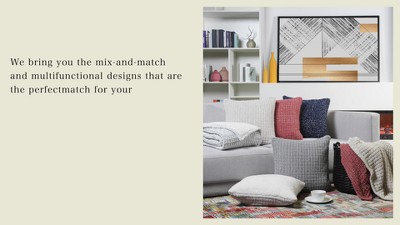 14"x24" Oversized Geometric Chenille Woven Jacquard Reversible Lumbar Throw Pillow Charcoal Gray - freshmint: Contemporary Style, Indoor Use