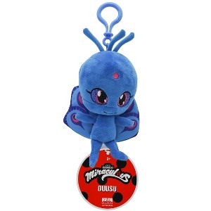 Miraculous Ladybug - Kwami Lifesize 5-inch Plush Clip-on Toy, Super Soft Collectible with Glitter Stitch Eyes and Color Matching Backpack Keychain - 1 of 4