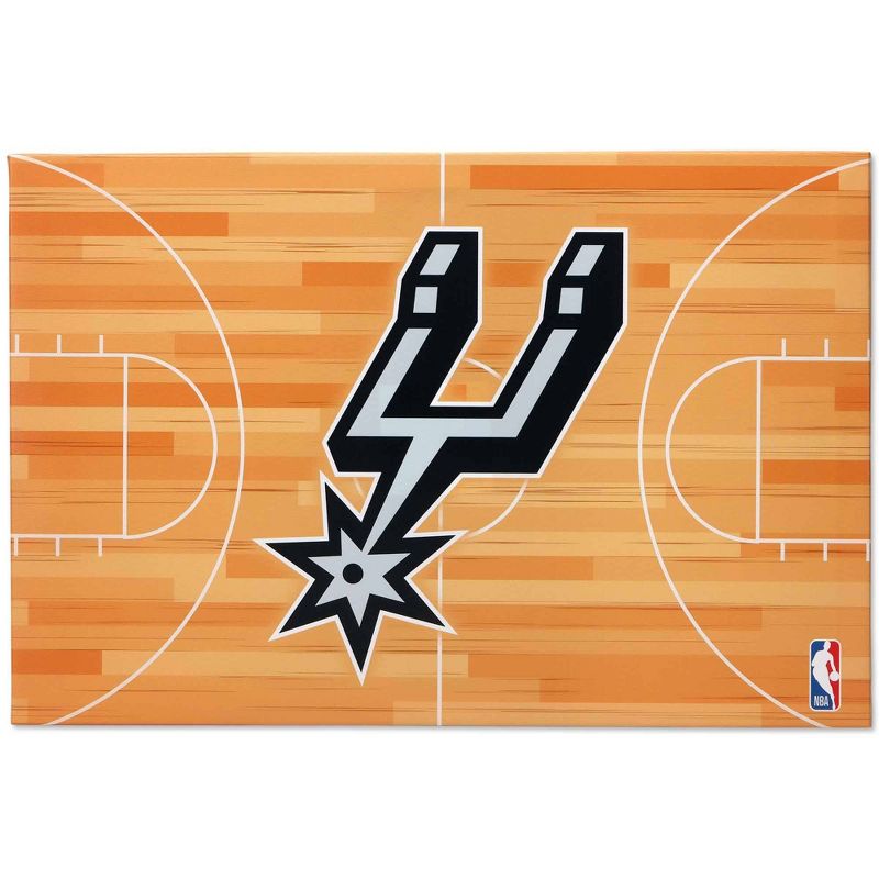 NBA San Antonio Spurs Court Canvas Wall Sign, 1 of 5