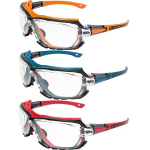3 Pairs of Global Vision Eyewear Octane Safety Motorcycle Goggles - 1 of 4