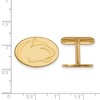 Black Bow Jewelry 14k Yellow Gold Penn State Nittany Lions NCAA Cuff Links - 2 of 3