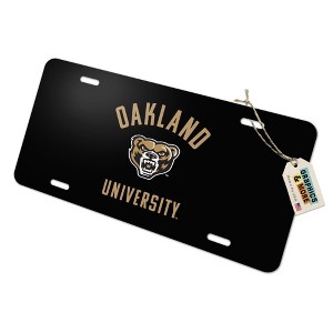 Oakland Golden Grizzlies Novelty Metal Vanity Tag License Plate - 1 of 4