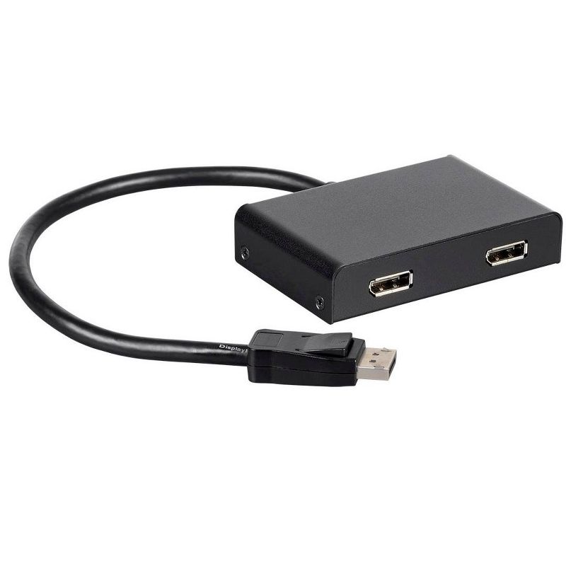 Monoprice 2-Port DisplayPort 1.2 to DisplayPort Multi-Stream Transport (MST) Hub, DP to DP, Ideal For Digital Signage, Large Video Displays In Schools, 2 of 7