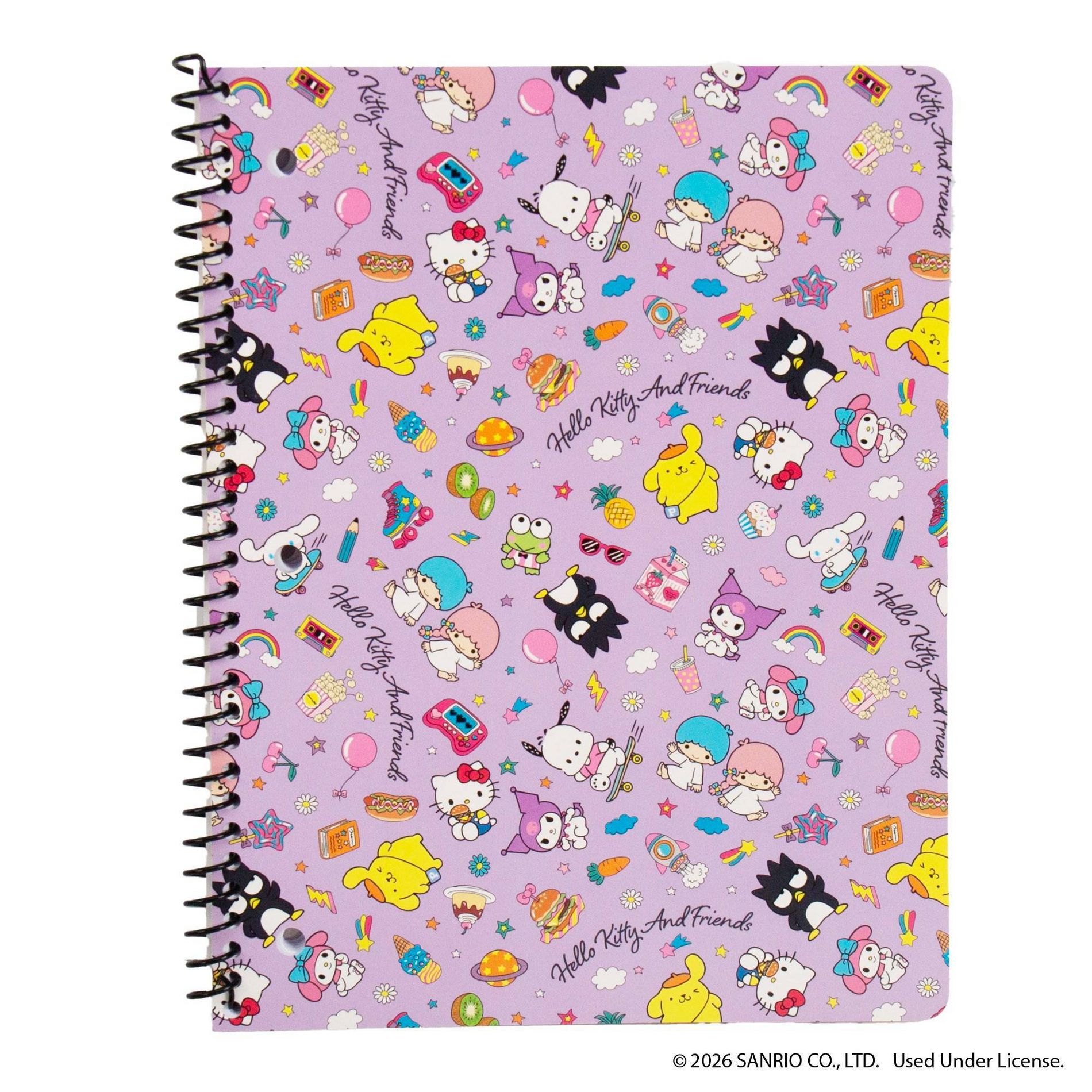 Hello Kitty 8.25"x10.5" Wide Ruled License Notebook 80 Pages