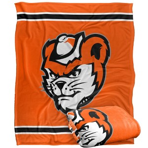 Sam Houston State University Primary Logo Stripes Silky 50x60 Blanket, 1 Sided - 1 of 4