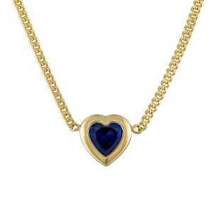 Designs By Gioelli 14K Gold Over Sterling Silver Gemstone Curb Chain Necklace - 1 of 2