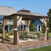 EROMMY Islaen 12 Ft. W x 12 Ft. D Aluminum Patio Gazebo - 3 of 4