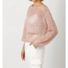 Women's Metallic Net Pullover Sweater - mystree - 2 of 3