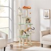 Yaheetech 65 Inch Tall Cat Paw-Shaped Play Tower with Natural Sisal, Beige - 2 of 4