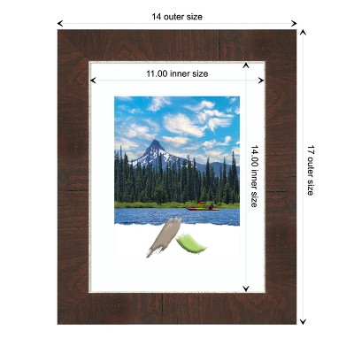 Classic 8x10 Silver and Brown Polystyrene Wall Frame