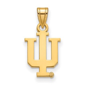 Black Bow Jewelry 10k Yellow Gold Indiana Hoosiers NCAA Small Pendant - 1 of 3