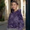 Dalix Butterfly Embroidery Washed Hoodie Sweatshirt Hoodie Fleece Relaxed Fit Lounge Womens - 3 of 4