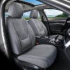 Coverado Car Seat Covers, Front and Rear Waterproof Faux Leather Auto Seat Protectors with Lumbar Support - 2 of 4