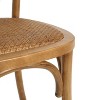 Dining Chairs Set of 2, Farmhouse Chairs with Round Back, Rattan Dining Chair for Dining Room/Living Room/Kitchen,Brown-Christopher Knight Home - 4 of 4