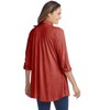 Woman Within Plus Size Button-Front Embroidered Tunic - 3 of 4