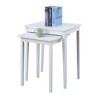 HomeStock Three Tier End Table with Hidden Storage Drawer, Open Shelves and Nickel Knob Perfect for Organizing Accessories - 4 of 4