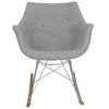 LeisureMod Willow Modern Nursery Rocking Chair - Plush Comfort, Stylish Design, Perfect for Nurseries - 3 of 4
