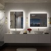 Apmir Super Bright 192 LEDs/m Back LED Lighted Anti-Fog Tempered Glass Bathroom/Vanity Mirror with ETL & 3-Year Warranty - 4 of 4