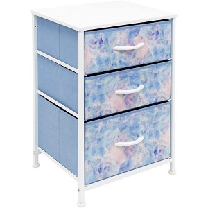 Sorbus 3  Drawers - Steel Frame, Wood Top & Easy Pull Fabric Bins - Perfect for Home, Bedroom, Office & College Dorm - 1 of 4