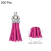 Unique Bargains PU Leather Craft Bracelets Jewelry Making Keychain Tassels 200 Pcs - 3 of 4