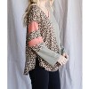 Women's Leopard Print Color Block Top - Jodifl - 2 of 4