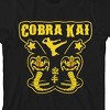 Cobra Kai Double Yellow Cobra Youth Boy's Black T-Shirt - 2 of 3