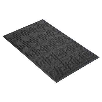2'x3' Solid Diamond Doormat Charcoal - HomeTrax
