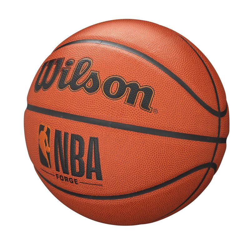 Wilson NBA Forge 27.5&#34; Basketball - Brown, 4 of 12