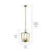 Kichler Lighting Abbotswell 4 - Light Pendant in  Natural Brass - 2 of 4