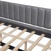 NicBex Full Size Wooden Daybed, Modern Sofa Bed Frame with Trundle, Bedside Shelves, USB and LED for Bedroom, Living Room - 3 of 4