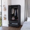 NicBex Armoire Wardrobe Closet Storage Cabinet with Doors & Drawers for Bedroom - 4 of 4