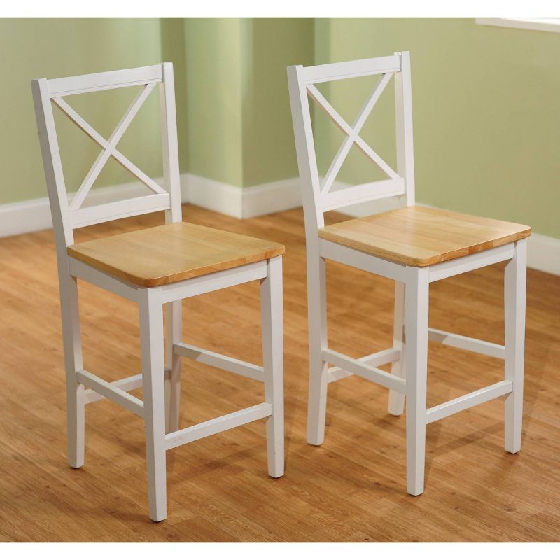 Set of 2 30" Virginia Cross Back Chairs - Buylateral, 3 of 7