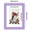 Americanflat 6" x 8" Picture Frame with Mat - Arch, Oval & Wavy Designs - Stylish Decor for Living Rooms, Dorms, Offices & More - 2 of 4