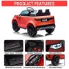 Garvee 12V Kids Electric Ride-On Car with Remote – Land Rover Licensed Toy Vehicle with LED Lights, Music, Seatbelt & Dual Motors - 3 of 4