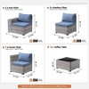 XIZZI Modular Sectional Patio Set with Convertible Corner Sofa, 3.54" Thickened Cushions & 7.68" Wide Armrests, Outdoor Conversation Sofa in 7 Colors - 2 of 4