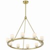 Crystorama Lighting Aragon 10 - Light Chandelier in  Soft Brass - 3 of 3