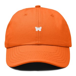 Dalix Lil Butterfly Embroidered Cotton Cap Outdoor Dad Hat Womens - 1 of 4