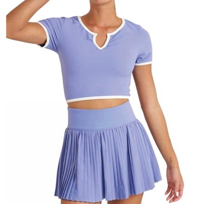 Women's Refine Notch Neck Cropped Tee - THRIVE SOCIETE