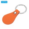 Unique Bargains PU Leather DIY Keychain Key Fob Kit with Key Rings 30 Pcs - 3 of 4