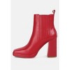 Grape-Vine High Heeled Leather Boot In Red - 4 of 4
