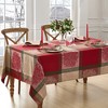 Elrene Prestige Poinsettia Jacquard  Tablecloth - Elrene Home Fashions - 2 of 2